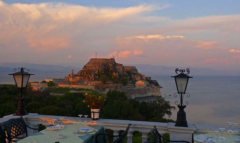 Sunset in Corfu - Corfu Town Hotel